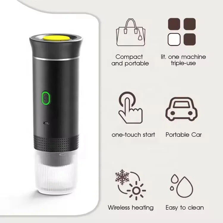 Ultimate 3-in-1 Wireless Portable Espresso Coffee Machine