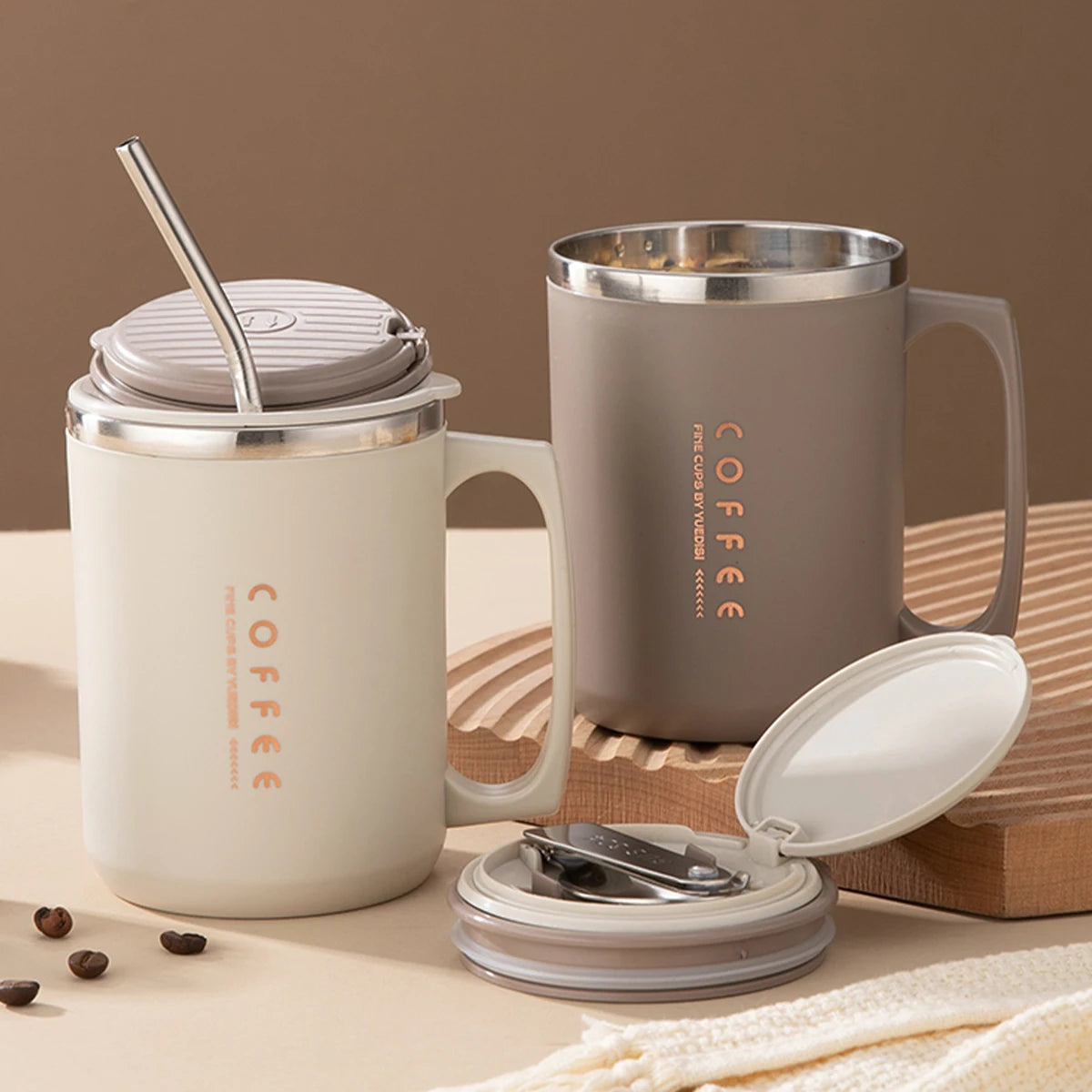  Portable Leak-Proof Coffee Cups
