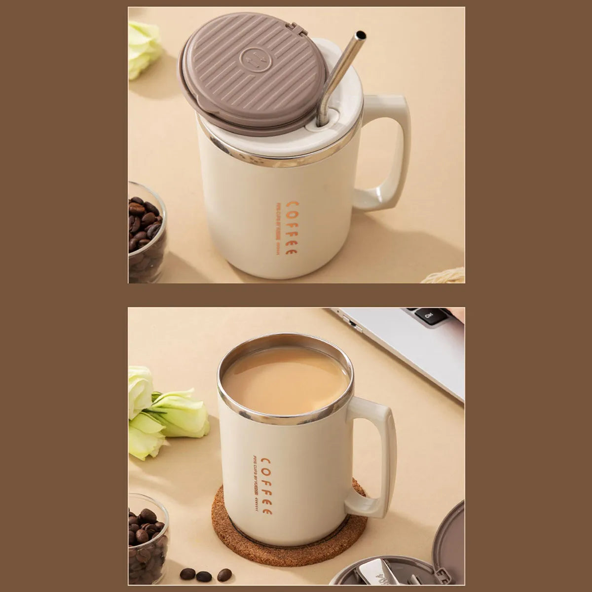  Portable Leak-Proof Coffee Cups